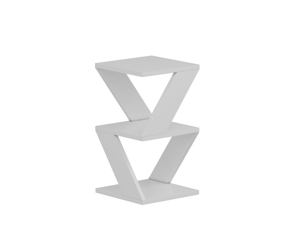 Albeni" wooden side table - 30 x 30 x 50 cm - White