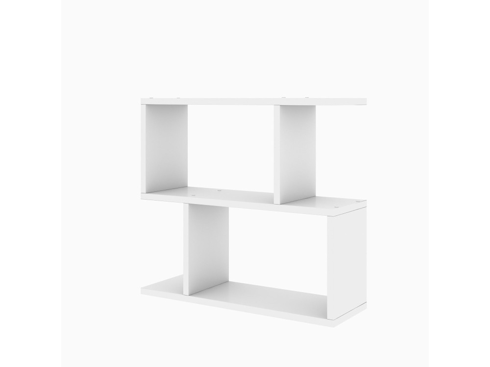 Lale" wooden side table - 60 x 20 x 55 cm - White