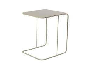 Poet" metal side table 47 x 46 x 57 cm - Taupe