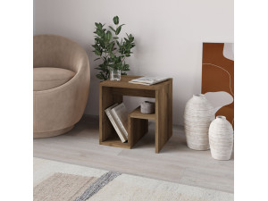 Bon" wooden side table 40 x 35 x 40 cm - Hitit 2