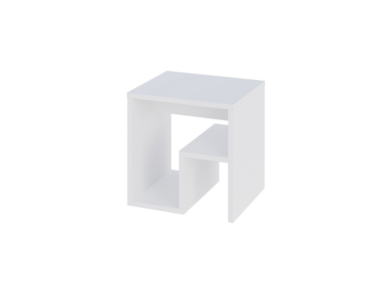Bon" wooden side table 40 x 35 x 40 cm - White