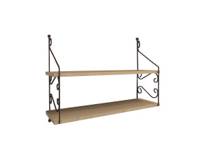 Seramoni" wooden wall shelf - 72 x 22 x 51 cm - Oak