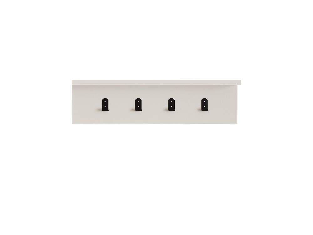 Ayla" wooden wall shelf - 60 x 16 x 14 cm - White