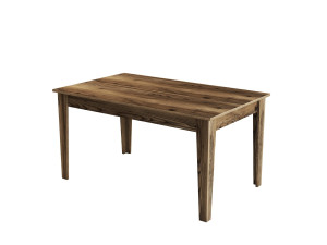 Milan500" wooden dining table - 145 x 88 x 75 cm - Brown