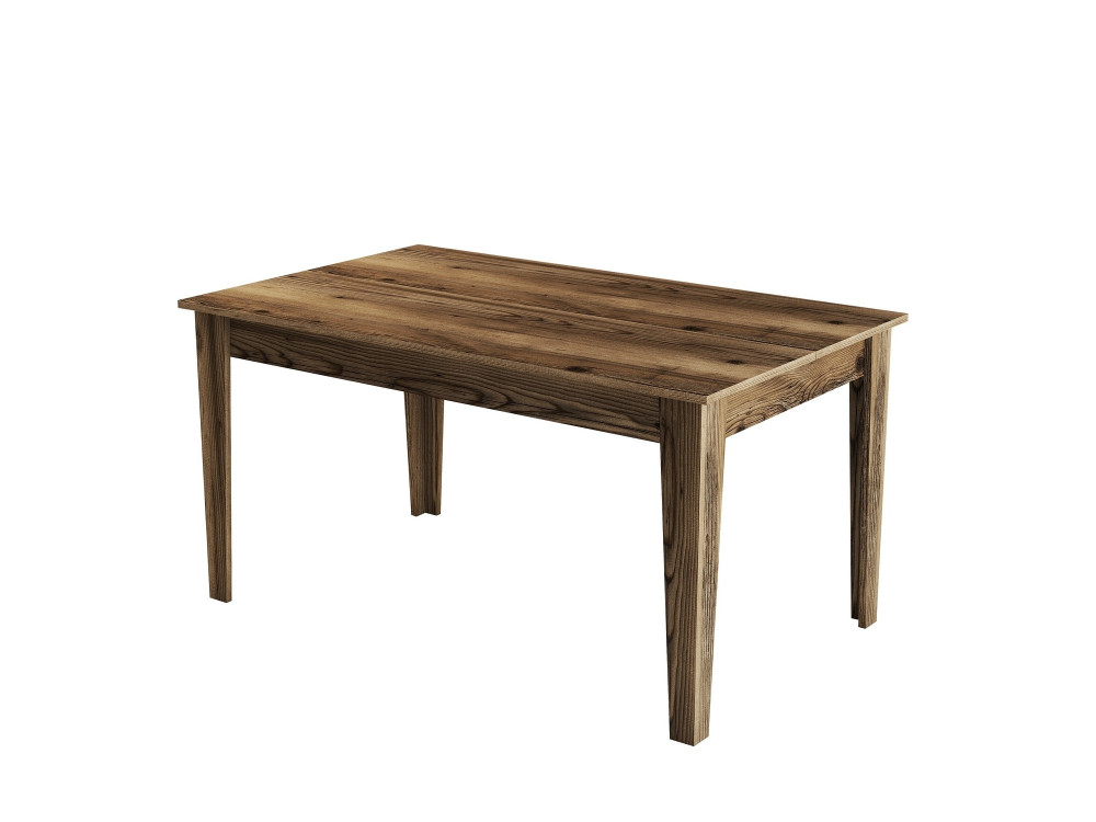 Milan500" wooden dining table - 145 x 88 x 75 cm - Brown