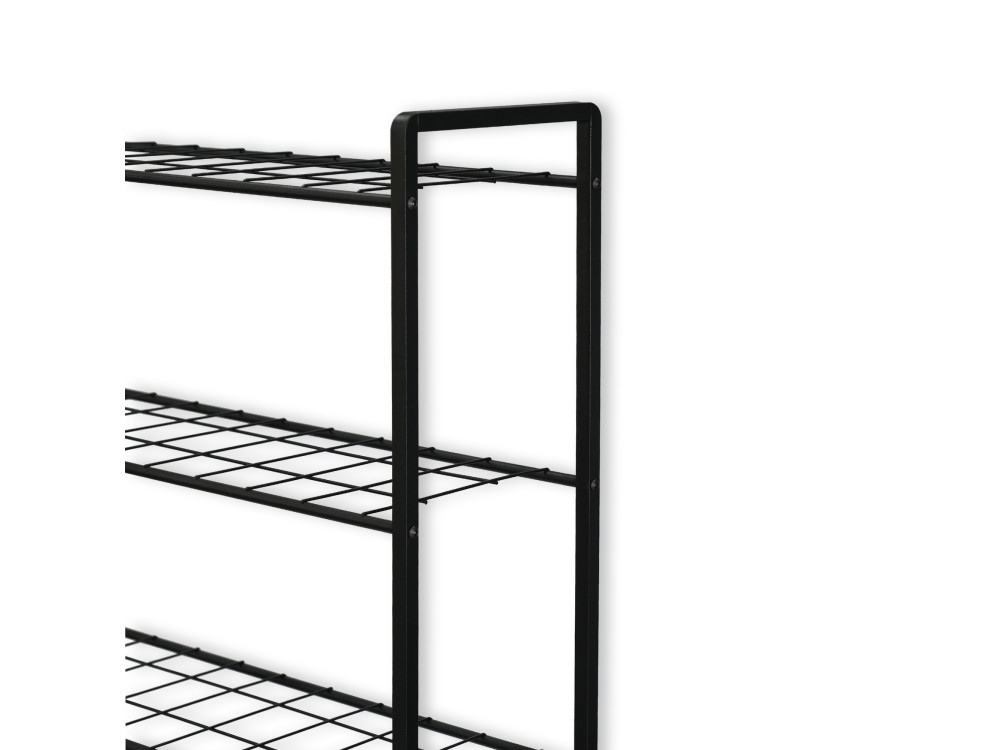 Nigel" metal washing machine cabinet - 68 x 24 x 150 cm - Black