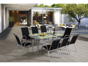 Outdoor Garden Furniture Set XL 180 - "Phoenix" - Black 2