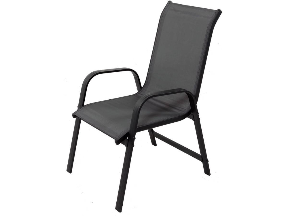 Textilene garden furniture "cordoba + Porto" 6 people dark gray