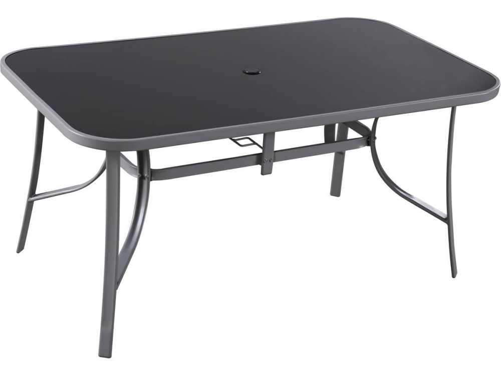 Textilene garden furniture "cordoba + Porto" 6 people dark gray
