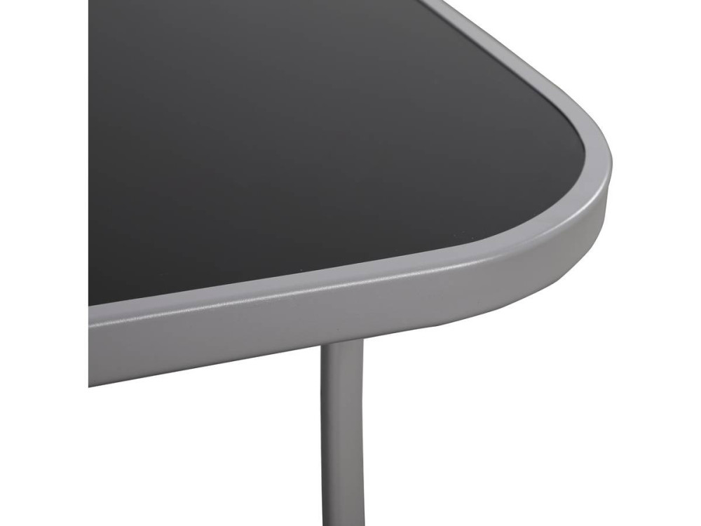 Textilene garden furniture "cordoba + Porto" 6 people dark gray