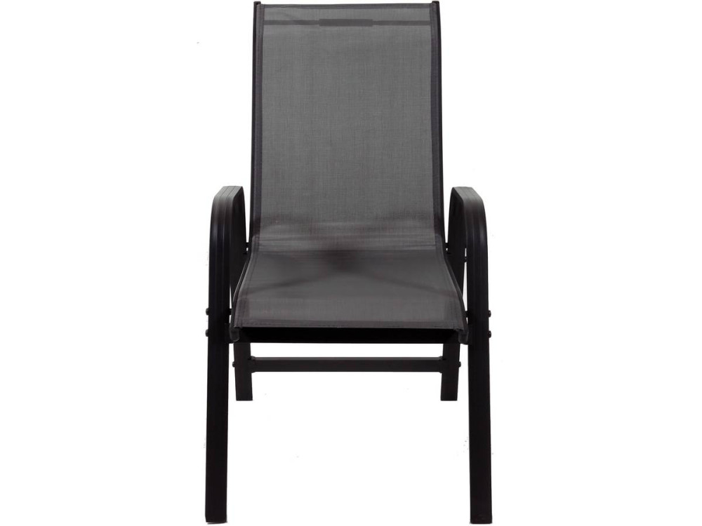 Textilene garden furniture "cordoba + Porto" 6 people dark gray