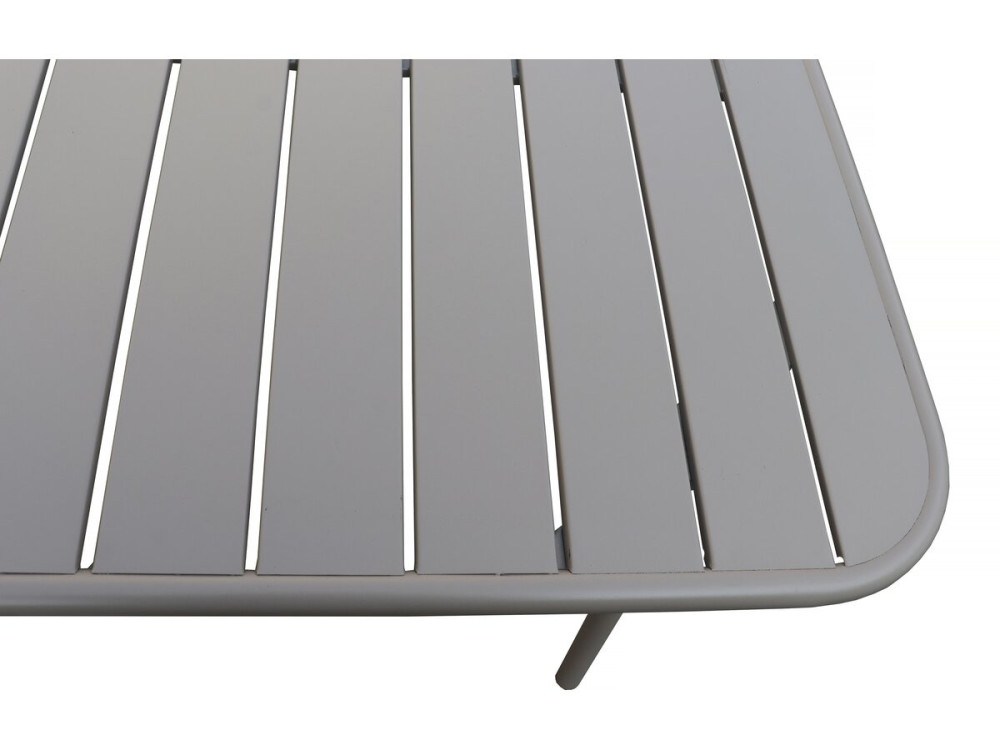 "Bilbao" metal garden furniture set - 8 seats - Taupe