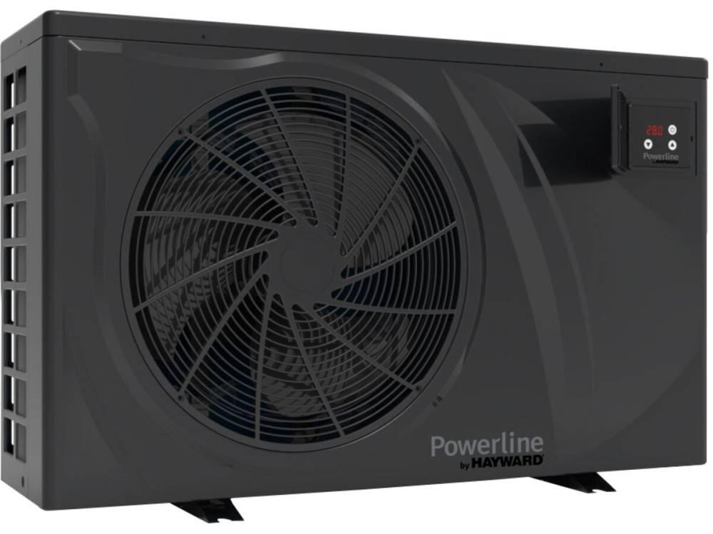 Wooden pool "Brazilia 130" 5.86 x 3.86 x 1.31 m + "PowerLine by Hayward" 6 kw/h inverter heat pump - Black