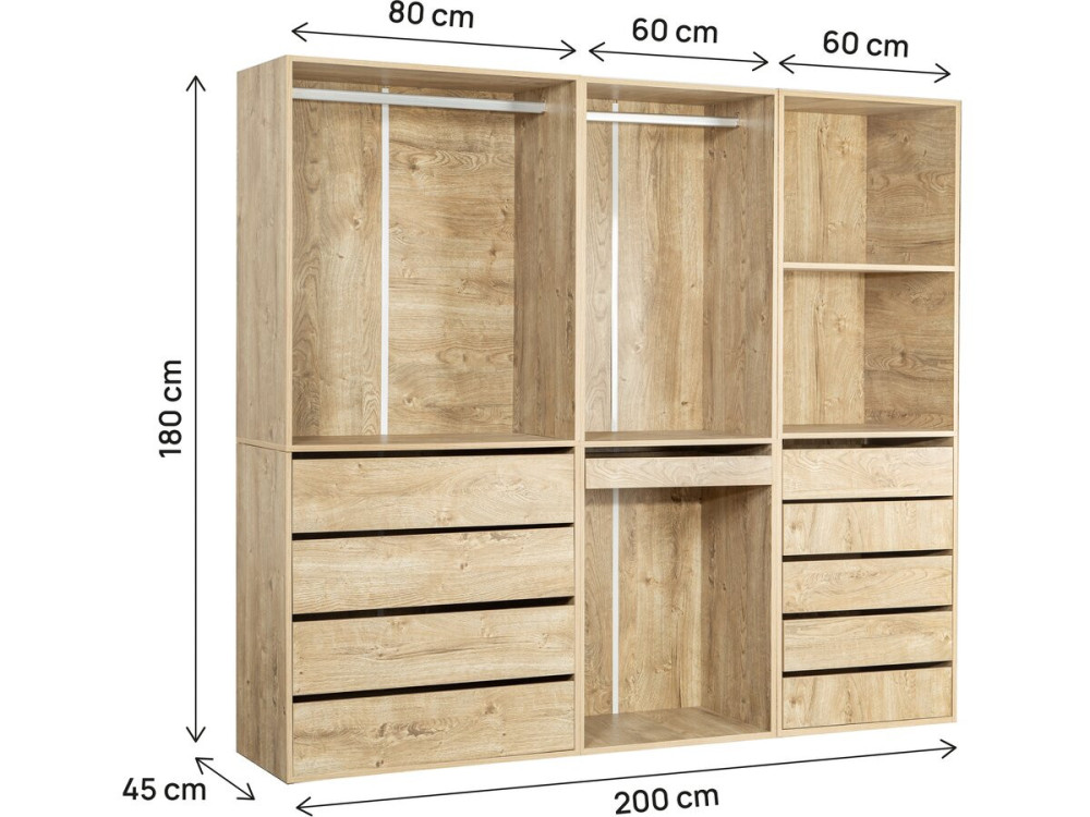 Kit dressing "Opéra" modulable - 3 elements - Beige