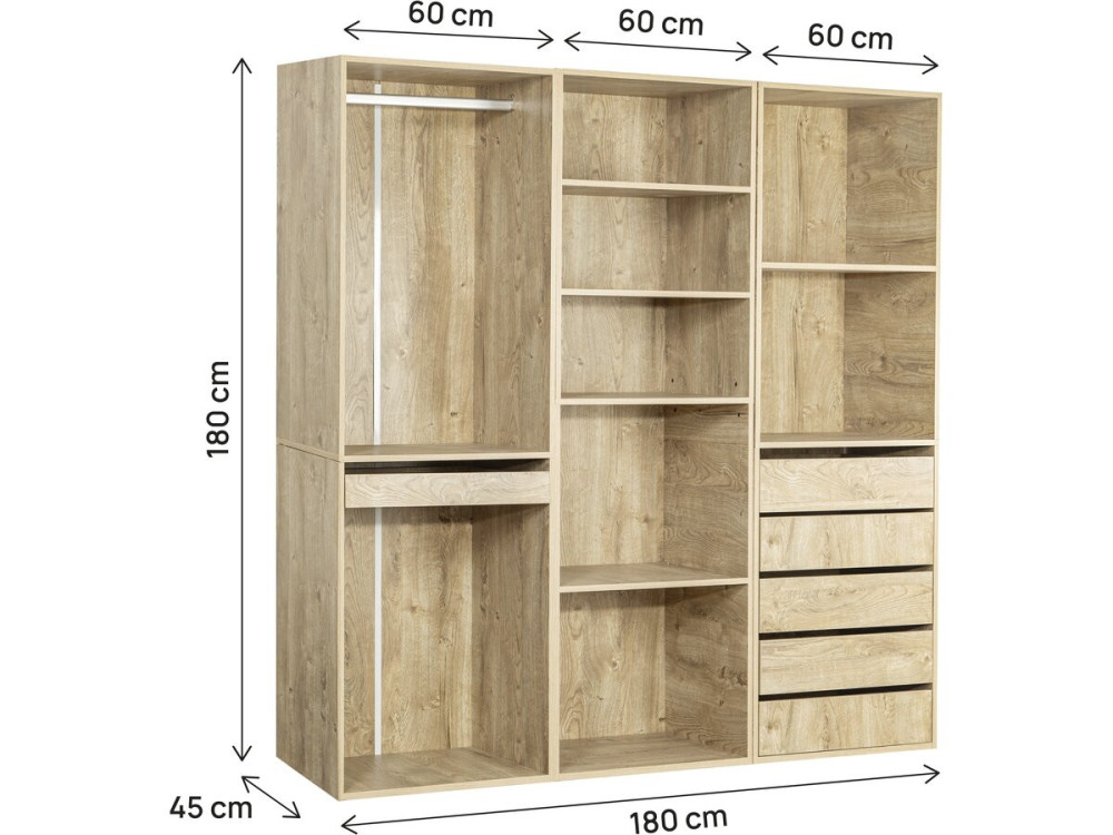 Kit dressing "Opéra" modulable - 3 elements - Beige