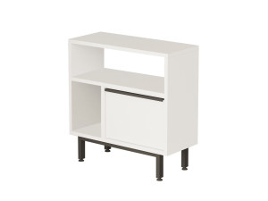 Calvin" wooden side table - 60 x 25 x 60 cm - White