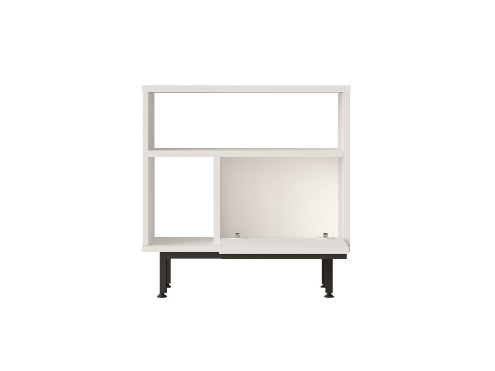 Calvin" wooden side table - 60 x 25 x 60 cm - White