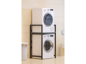 Junior" metal washing machine cabinet - 70 x 60 x 116 cm - White 2