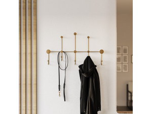 iyon-A" metal wall hook - 80 x 10 x 45 cm - Gold 2