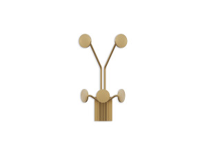 Giraffe" metal wall hook - 24 x 16 x 40 cm - Gold