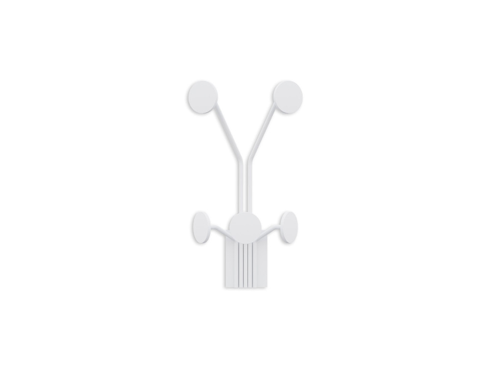 Giraffe" metal wall hook - 24 x 16 x 40 cm - White