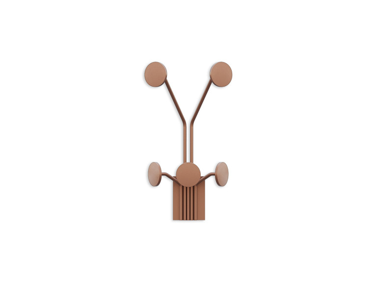 Giraffe" metal wall hook - 24 x 16 x 40 cm - Copper