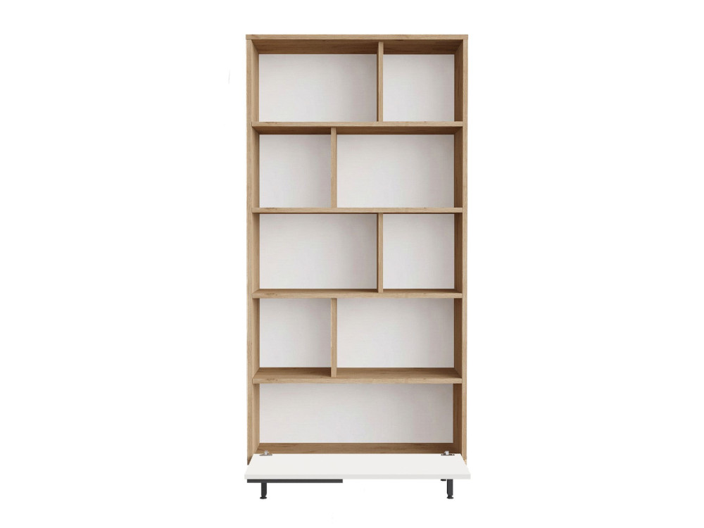 ON4-SW" wooden bookcase - 84 x 30 x 176 cm - White