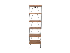 Balaban" wooden bookcase - 46 x 30 x 165 cm - Brown