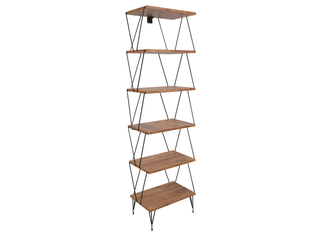 Balaban" wooden bookcase - 46 x 30 x 165 cm - Brown
