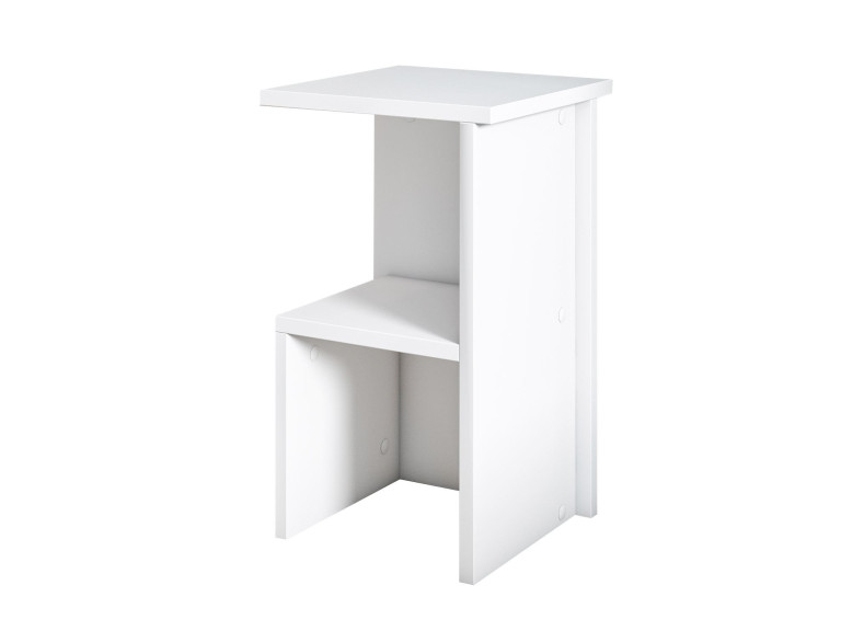 Roisin" wooden bedside table - 30 x 30 x 50 cm - White