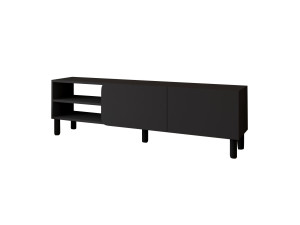 River" wooden TV stand - 150 x 31.4 x 48.2 cm - Anthracite