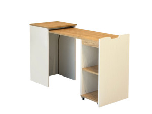 Modulo" wooden desk - 97 x 47 x 75 cm - Beige