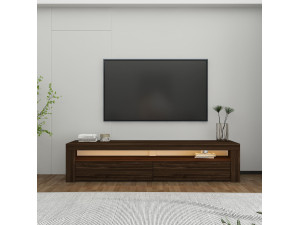 Bati" wooden TV stand - 150 x 36 x 46 cm - Brown 2
