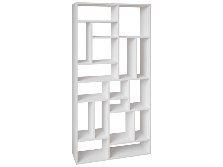 Nicola" wooden bookcase - 90 x 30 x 180 cm - White