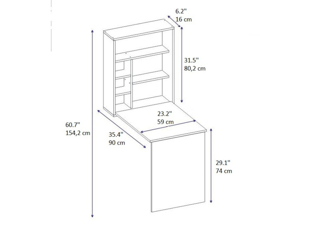 Sedir" wooden make-up table - 90 x 59 x 74 cm - Beige