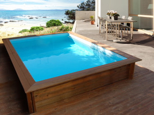 Piscine bois rectangle " Toledo "- 3.20 x 2.20 x 0.71 m