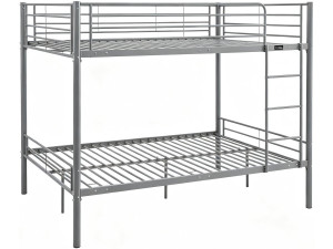 Adam" double bunk bed - 140 x 190 cm - Grey