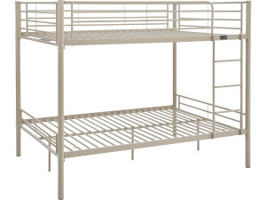Adam" double bunk bed - 140 x 190 cm - Taupe