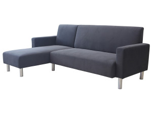 Rio" reversible fabric corner sofa - 4 seater - Grey