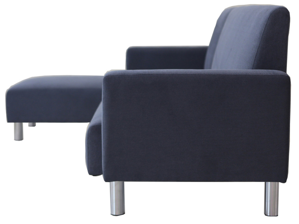 Rio" reversible fabric corner sofa - 4 seater - Grey