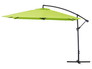 Overhanging Parasol Alu "Ilios 3" - square - 9'10" x 9'10" - Green