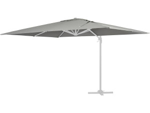Spare cover for cantilever garden parasol "Sun 4" - 3 x 4 m - Light grey