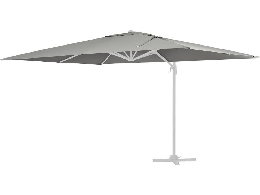 Spare cover for cantilever garden parasol "Sun 4" - 3 x 4 m - Light grey