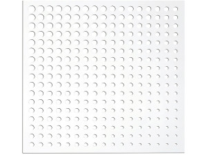 Decorative panel - "Moon" - Set of 5 - 1.00 x 1.00 m - White