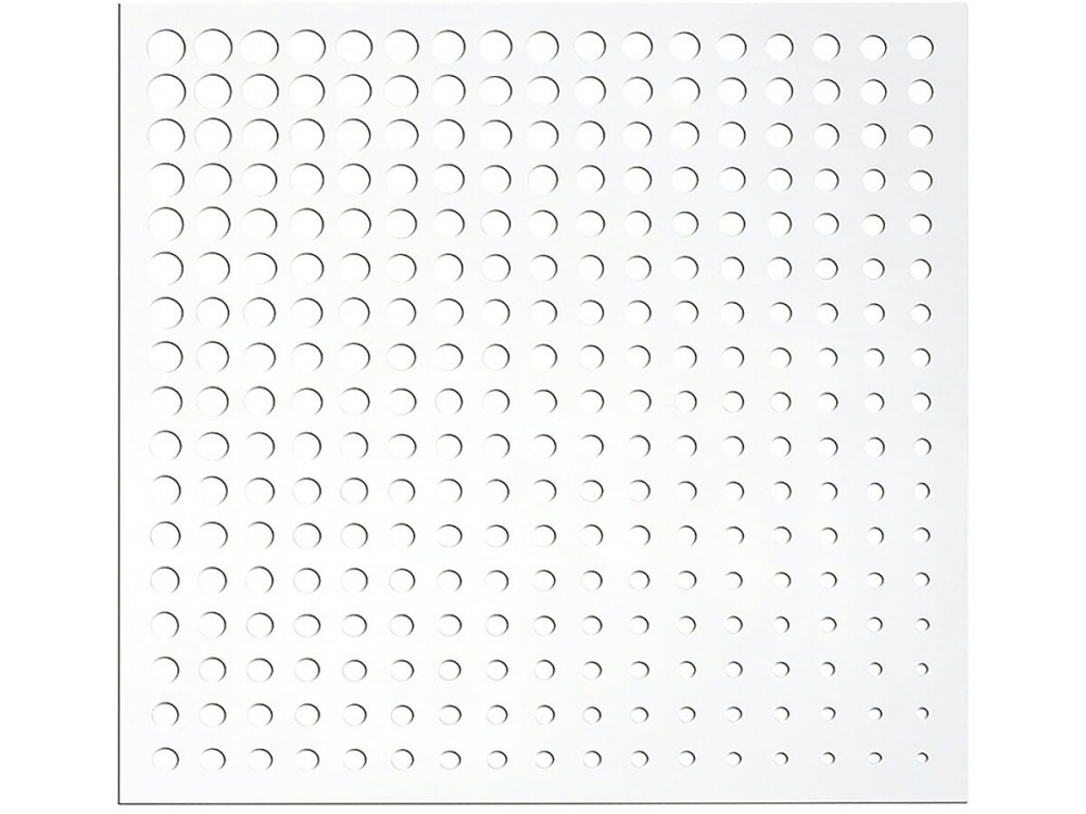 Decorative panel - "Moon" - Set of 5 - 1.00 x 1.00 m - White