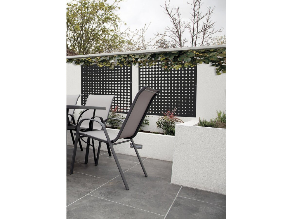 Decorative panel - "Moon" - Set of 5 - 1.00 x 1.00 m - Grey