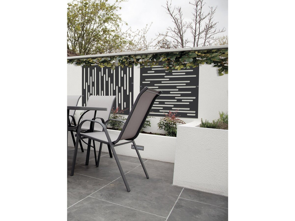 Decorative panel - "Nautic" - Set of 5 - 1.00 x 1.00 m - Grey