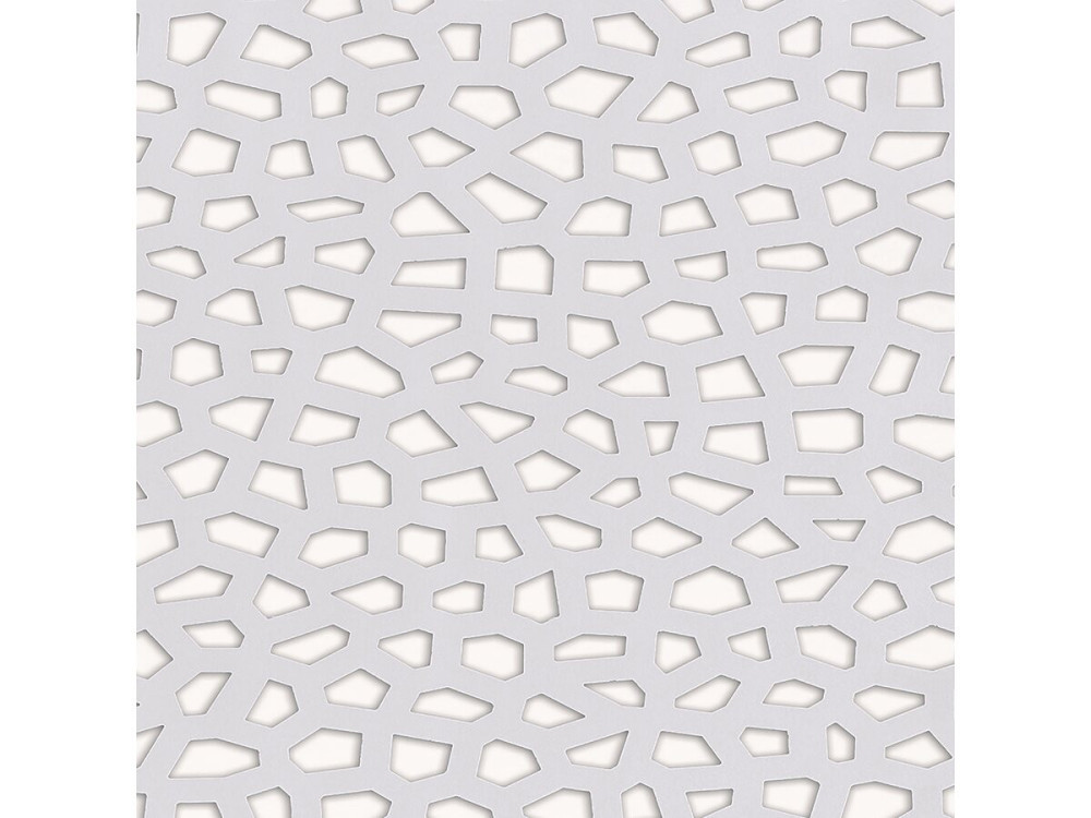 Decorative panel - "Mosaic" - Set of 5 - 1.00 x 2.00 m - White