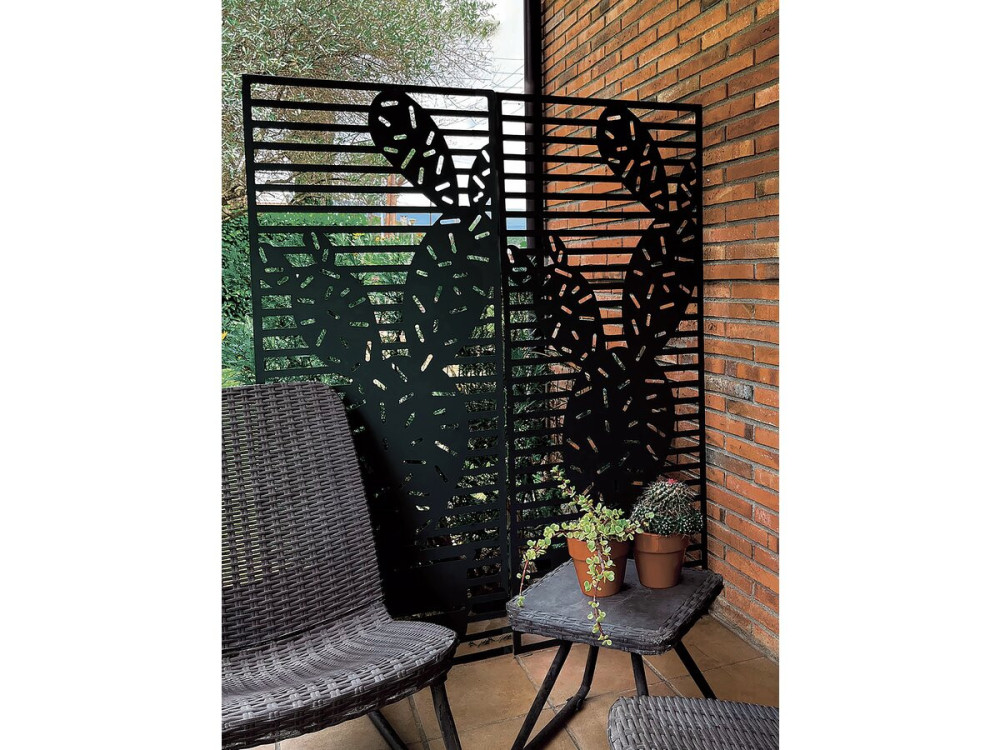 Decorative panel - "Cactus" - Set of 4 - 0.60 x 1.50 m - Green