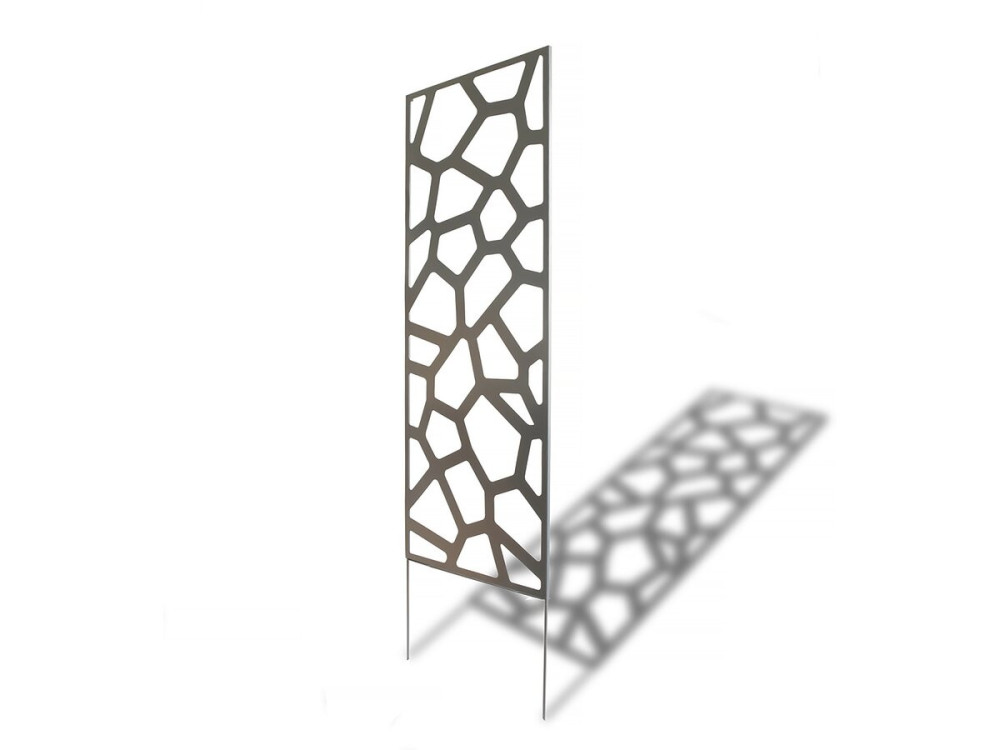 Decorative panel - "Stone" - Set of 4 - 0.60 x 1.50 m - Taupe